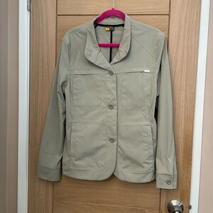 Eddie Bauer lightweight jacket coat 16 neutral color